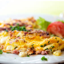 Omelette complet au jambon